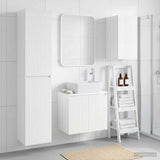 vidaXL Bathroom Furniture Set 3 pcs White 33 x 34.5 x 160 cm Engineered Wood