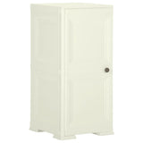 vidaXL Opbergkast hout-look 79x43x125 cm kunststof vanille-ijskleurig