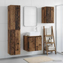 vidaXL Bathroom Furniture Set 3 pcs White 33 x 34.5 x 160 cm Engineered Wood