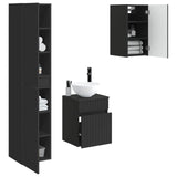 vidaXL Bathroom Furniture Set 3 pcs White 33 x 34.5 x 160 cm Engineered Wood