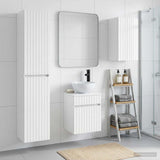 vidaXL Bathroom Furniture Set 3 pcs White 33 x 34.5 x 160 cm Engineered Wood