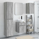 vidaXL Bathroom Furniture Set 3 pcs White 33 x 34.5 x 160 cm Engineered Wood