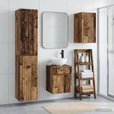 vidaXL Bathroom Furniture Set 3 pcs White 33 x 34.5 x 160 cm Engineered Wood