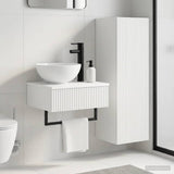 vidaXL Badkamermeubel Set 2 st Wit 33 x 34,5 x 100 cm Bewerkt hout