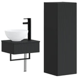 vidaXL Badkamermeubel Set 2 st Wit 33 x 34,5 x 100 cm Bewerkt hout