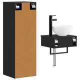 vidaXL Badkamermeubel Set 2 st Wit 33 x 34,5 x 100 cm Bewerkt hout