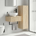 vidaXL Badkamermeubel Set 2 st Wit 33 x 34,5 x 100 cm Bewerkt hout