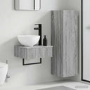vidaXL Badkamermeubel Set 2 st Wit 33 x 34,5 x 100 cm Bewerkt hout