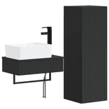 vidaXL Badkamermeubel Set 2 st Wit 33 x 34,5 x 100 cm Bewerkt hout