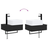 vidaXL Badkamermeubel Set 2 st Wit 33 x 34,5 x 100 cm Bewerkt hout