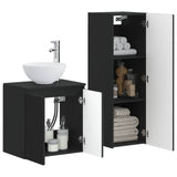 vidaXL Badkamermeubel Set 2 st Wit 33 x 34,5 x 100 cm Bewerkt hout