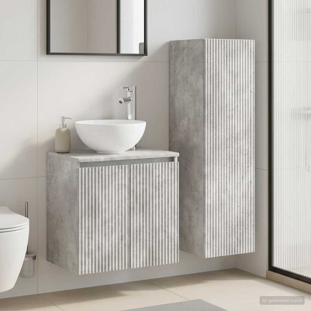 vidaXL Badkamermeubel Set 2 st Wit 33 x 34,5 x 100 cm Bewerkt hout