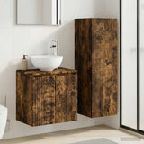 vidaXL Badkamermeubel Set 2 st Wit 33 x 34,5 x 100 cm Bewerkt hout