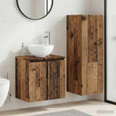 vidaXL Badkamermeubel Set 2 st Wit 33 x 34,5 x 100 cm Bewerkt hout