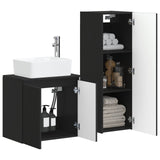 vidaXL Badkamermeubel Set 2 st Wit 33 x 34,5 x 100 cm Bewerkt hout