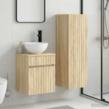 vidaXL Badkamermeubel Set 2 st Wit 33 x 34,5 x 100 cm Bewerkt hout