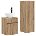 vidaXL Badkamermeubel Set 2 st Wit 33 x 34,5 x 100 cm Bewerkt hout