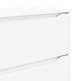 vidaXL Opbergkasten 2 pcs Wit 80 x 48 x 105 cm Bewerkt hout