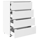vidaXL Opbergkasten 2 pcs Wit 80 x 48 x 105 cm Bewerkt hout