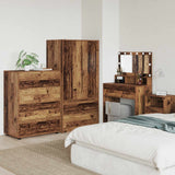 vidaXL Opbergkasten 2 pcs Wit 80 x 48 x 105 cm Bewerkt hout
