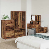 vidaXL Opbergkasten 2 pcs Wit 80 x 48 x 105 cm Bewerkt hout