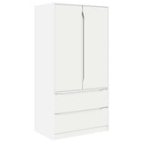 vidaXL Badkamerkast met lade Wit 79,5 x 49 x 156 cm Bewerkt hout