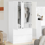 vidaXL Badkamerkast met lade Wit 79,5 x 49 x 156 cm Bewerkt hout