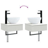 vidaXL Badkamerkast set 4 pcs Wit 100 x 14,5 x 70 cm Bewerkt hout