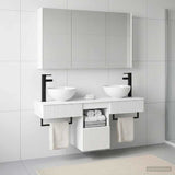 vidaXL Badkamerkast set 4 pcs Wit 103,5 x 15,5 x 70 cm Bewerkt hout