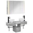 vidaXL Badkamerkast set 4 pcs Wit 103,5 x 15,5 x 70 cm Bewerkt hout