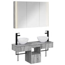 vidaXL Badkamerkast set 4 pcs Wit 103,5 x 15,5 x 70 cm Bewerkt hout