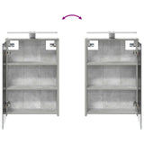 vidaXL Bathroom Cabinet Set 5 Pieces Concrete Grey Engineered Wood