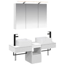 vidaXL Badkamerkast set 4 pcs Wit 100 x 14,5 x 70 cm Bewerkt hout