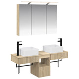 vidaXL Badkamerkast set 4 pcs Wit 100 x 14,5 x 70 cm Bewerkt hout