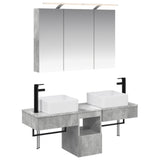 vidaXL Badkamerkast set 4 pcs Wit 100 x 14,5 x 70 cm Bewerkt hout