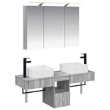 vidaXL Badkamerkast set 4 pcs Wit 100 x 14,5 x 70 cm Bewerkt hout