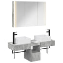 vidaXL Bathroom Cabinet Set 4 pcs White 103.5 x 15.5 x 70 cm Engineered Wood