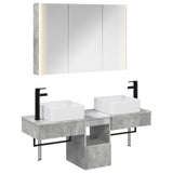 vidaXL Bathroom Cabinet Set 4 pcs White 103.5 x 15.5 x 70 cm Engineered Wood