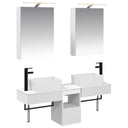 vidaXL Badkamerkast set 5 pcs Wit 50 x 14,5 x 70 cm Bewerkt hout