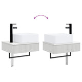 vidaXL Badkamerkast set 5 pcs Wit 50 x 14,5 x 70 cm Bewerkt hout