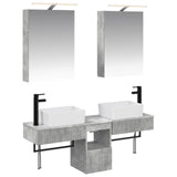 vidaXL Badkamerkast set 5 pcs Wit 50 x 14,5 x 70 cm Bewerkt hout