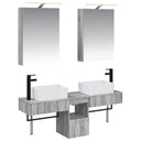 vidaXL Badkamerkast set 5 pcs Wit 50 x 14,5 x 70 cm Bewerkt hout