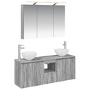 vidaXL Badkamerkast set 4 pcs Wit 100 x 14,5 x 70 cm Bewerkt hout