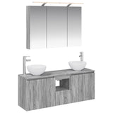 vidaXL Badkamerkast set 4 pcs Wit 100 x 14,5 x 70 cm Bewerkt hout