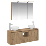 vidaXL Badkamerkast set 4 pcs Wit 100 x 14,5 x 70 cm Bewerkt hout