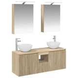vidaXL Badkamerkast set 5 pcs Wit 50 x 14,5 x 70 cm Bewerkt hout
