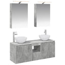 vidaXL Badkamerkast set 5 pcs Wit 50 x 14,5 x 70 cm Bewerkt hout