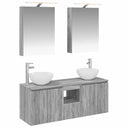 vidaXL Badkamerkast set 5 pcs Wit 50 x 14,5 x 70 cm Bewerkt hout
