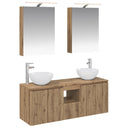 vidaXL Badkamerkast set 5 pcs Wit 50 x 14,5 x 70 cm Bewerkt hout