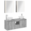 vidaXL Badkamerkast set 5 pcs Wit 53 x 15,5 x 70 cm Bewerkt hout